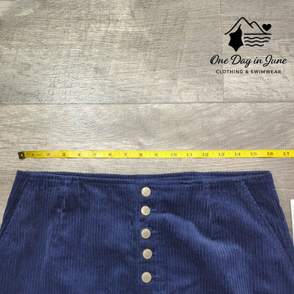 Hurley Corduroy Mini Skirt Size M