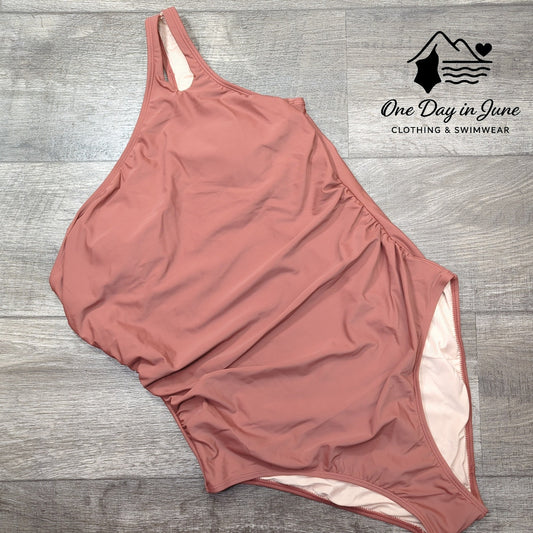 Cupshe One Shoulder Tummy Control One Piece Swimsuit Size XL