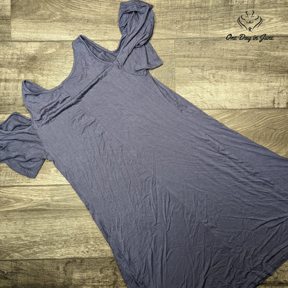 Romwe Cold Shoulder Short Sleeve Mini Dress Size S