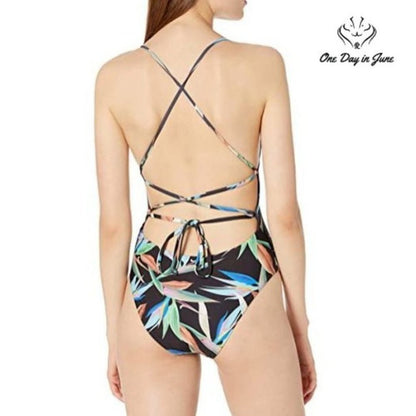 Vicious Young Babes Tropic Trip One Piece Swimsuit Size L