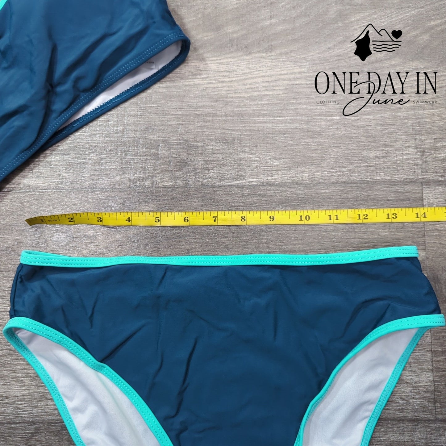 Charmo High Waist Crop Bikini Swimsuit Size M