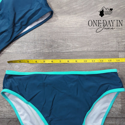 Charmo High Waist Crop Bikini Swimsuit Size M