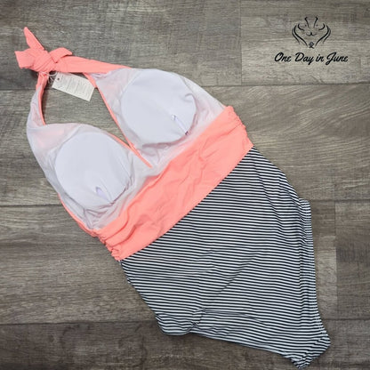 Summer Mae Halter One Piece Swimsuit Size S