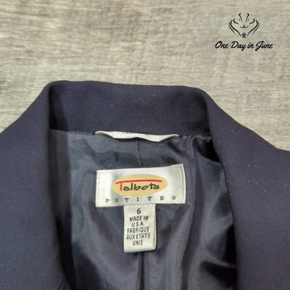 Talbots Wool 2 Button Blazer Size 6