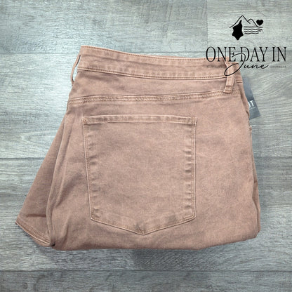 Kut from the Kloth Plus Size High Rise Rsse Ankle Straight Leg Jeans Size 24W