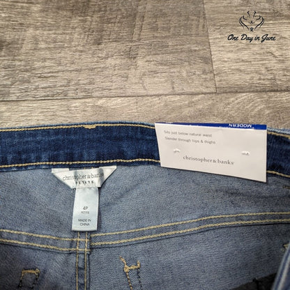 Christopher & Banks Petite Modern Fit Capri Jeans Size 4P