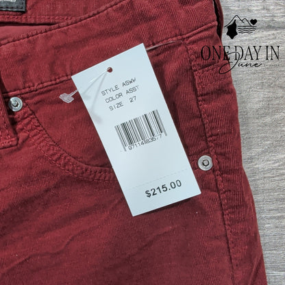 AG Adriano Goldschmied The Legging Ankle Skinny Micr Corduroy Jeans Size 4 (27)