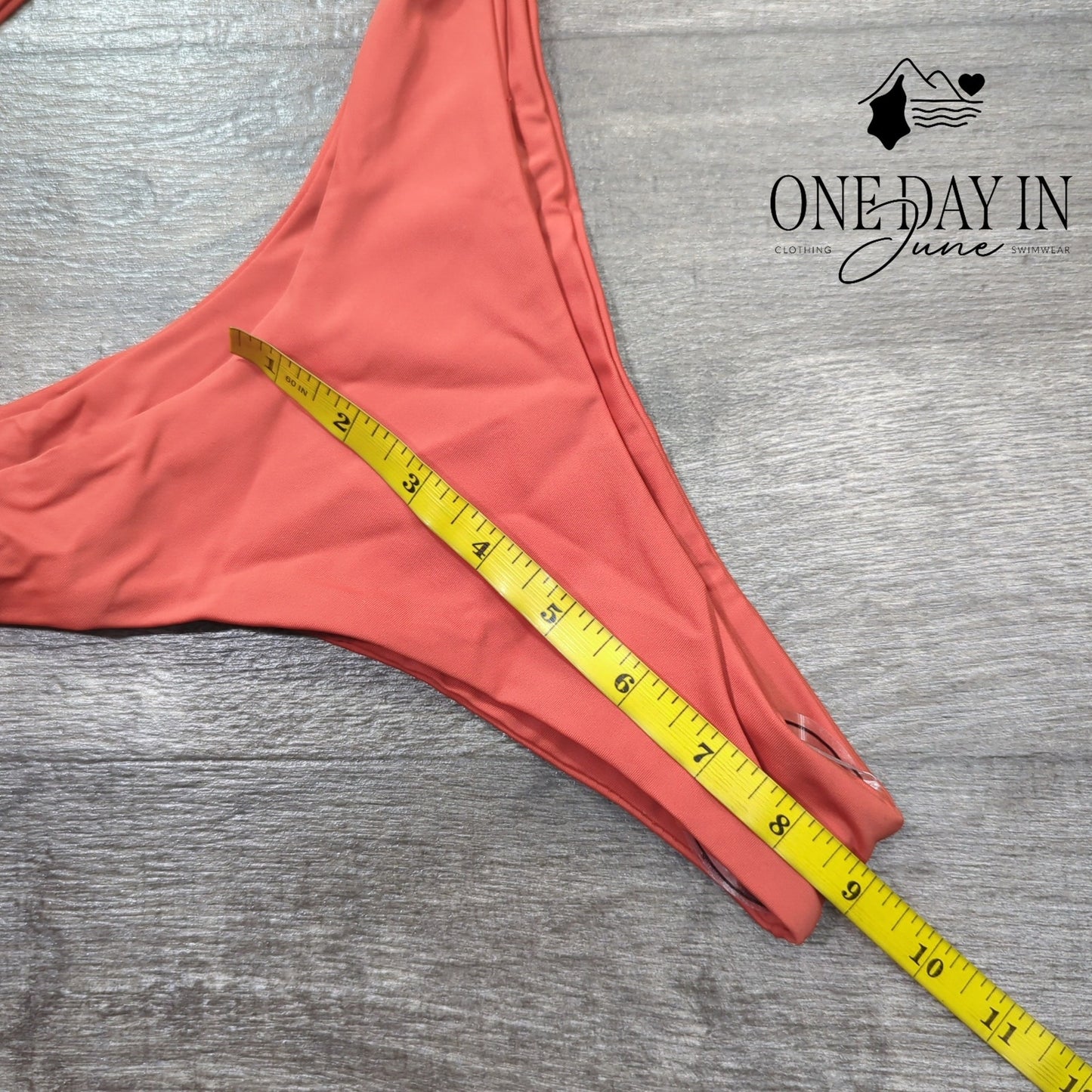 Aleumdr Twist Front Tie Back Cheeky Bikini Swimsuit Size XL