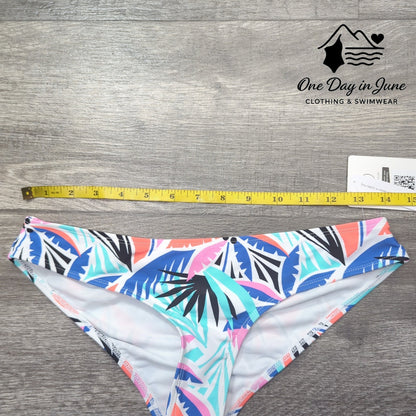 Body Glove Tropical Low Rise Ruched Back Bikini Bottom Size XS