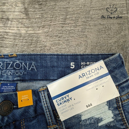 Arizona Jean Co. Juniors High Rise Curvy Skinny Size 5