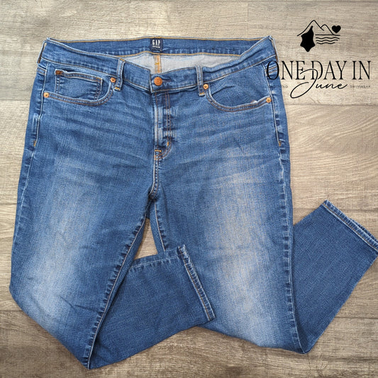Gap Plus Size Petite True Skinny Jeans Size 18P