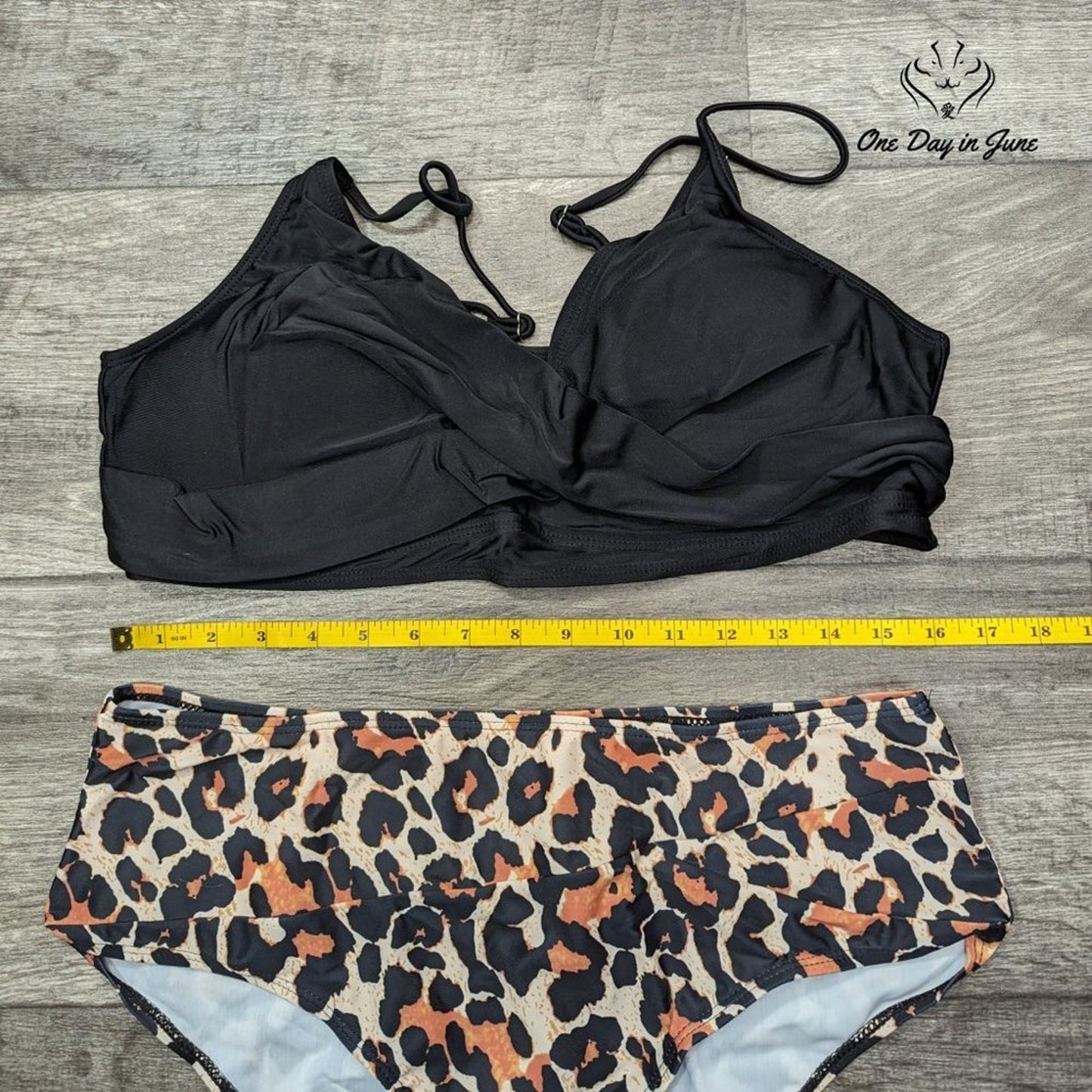 Jodimitty Cross Front Halter High Waist Bikini Size XXL