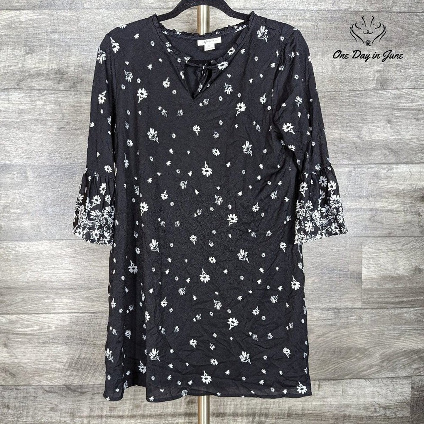 Style & Co Petite Long Sleeve Mini Dress Size PL