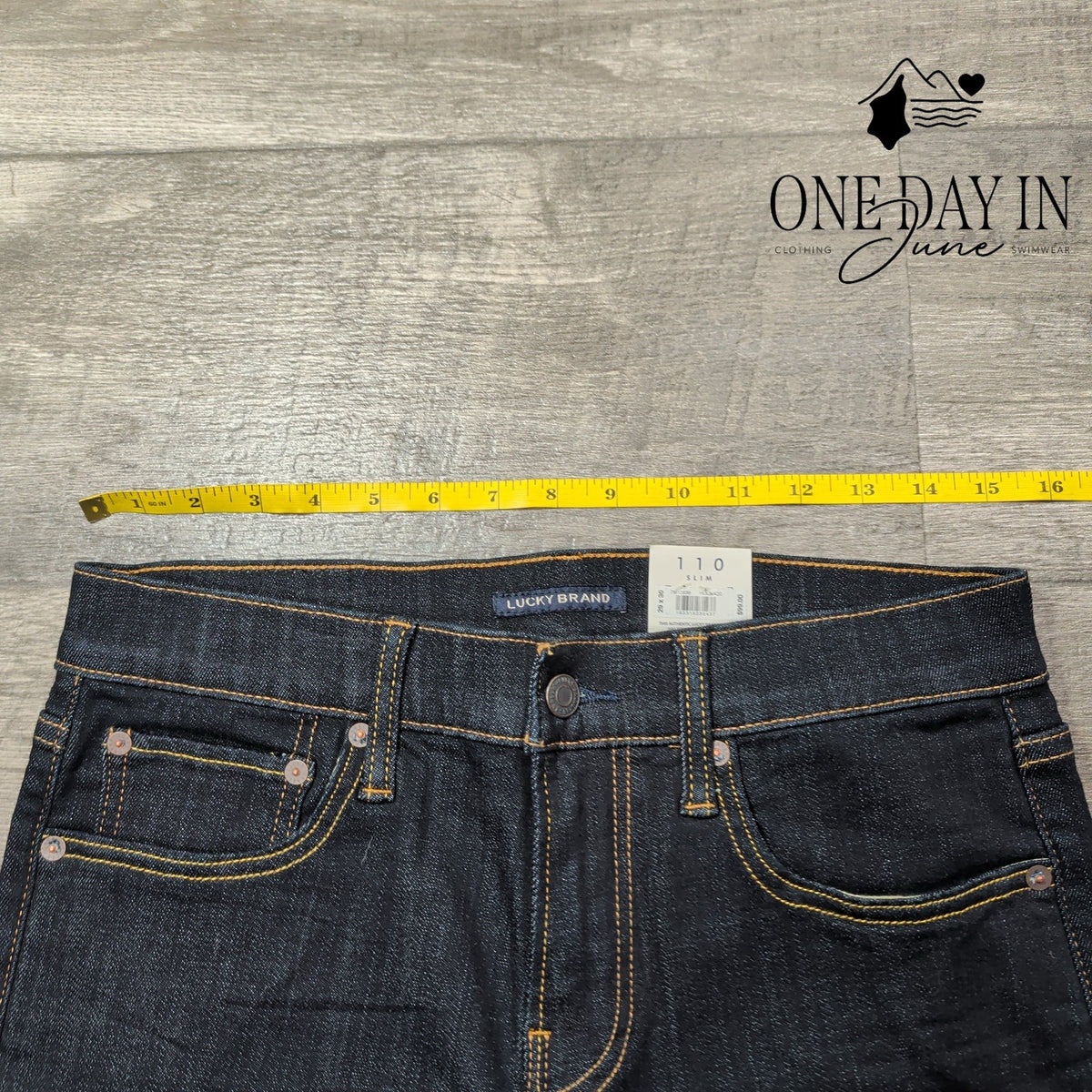 Lucky Brand 110 Slim Jeans Dark Wash Coolmax Stretch Denim NWT Size 8 (29)