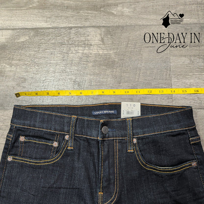 Lucky Brand 110 Slim Jeans Dark Wash Coolmax Stretch Denim NWT Size 8 (29)