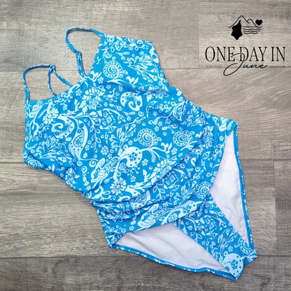Aimage Ring Back One Piece Swimsuit Size M