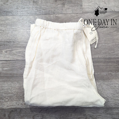 MNG Linen Drawstring Pants Size M