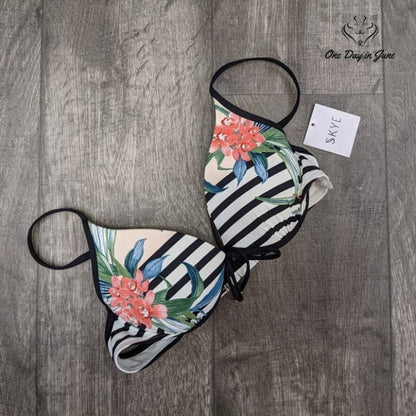 Skye Stella Molded Cup Underwire Bikini Top Swimsuit Size S