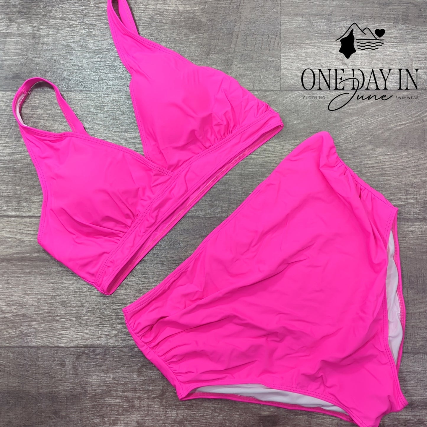 CharmLeaks High Waist Tummy Control Bikini Swimsuit Size XL