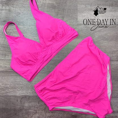 CharmLeaks High Waist Tummy Control Bikini Swimsuit Size XL