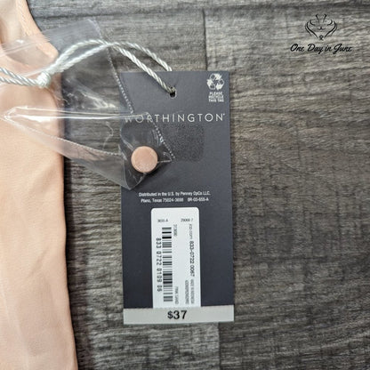 Worthington High Neck Sheer Sleeveless Top Size S