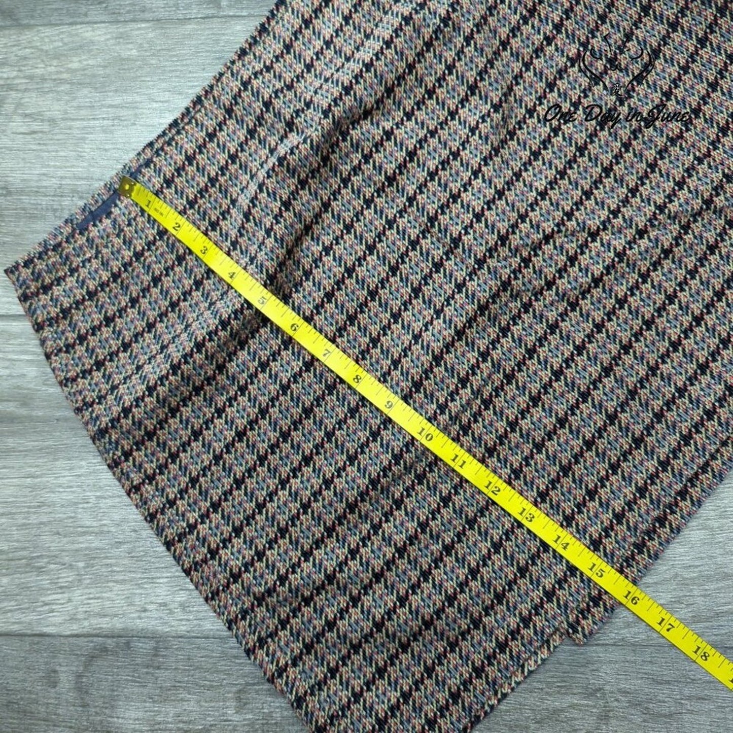 The Limited Womens Multicolor Tweed Wrap Skirt 100% Cotton Size 8