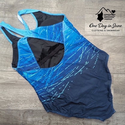 American Trends Cross Back One Piece Swimsuit Size XL