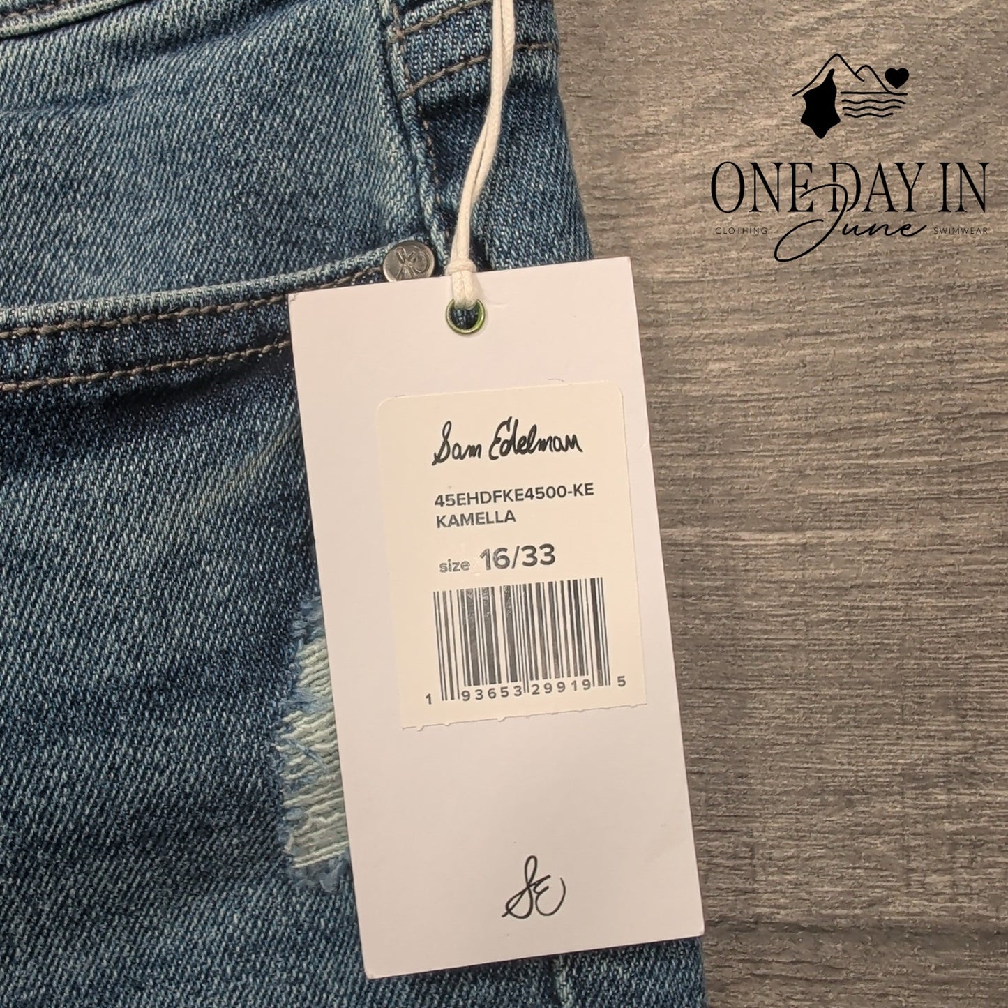 Sam Edelman The Stiletto High Rise Straight Jeans Size 16