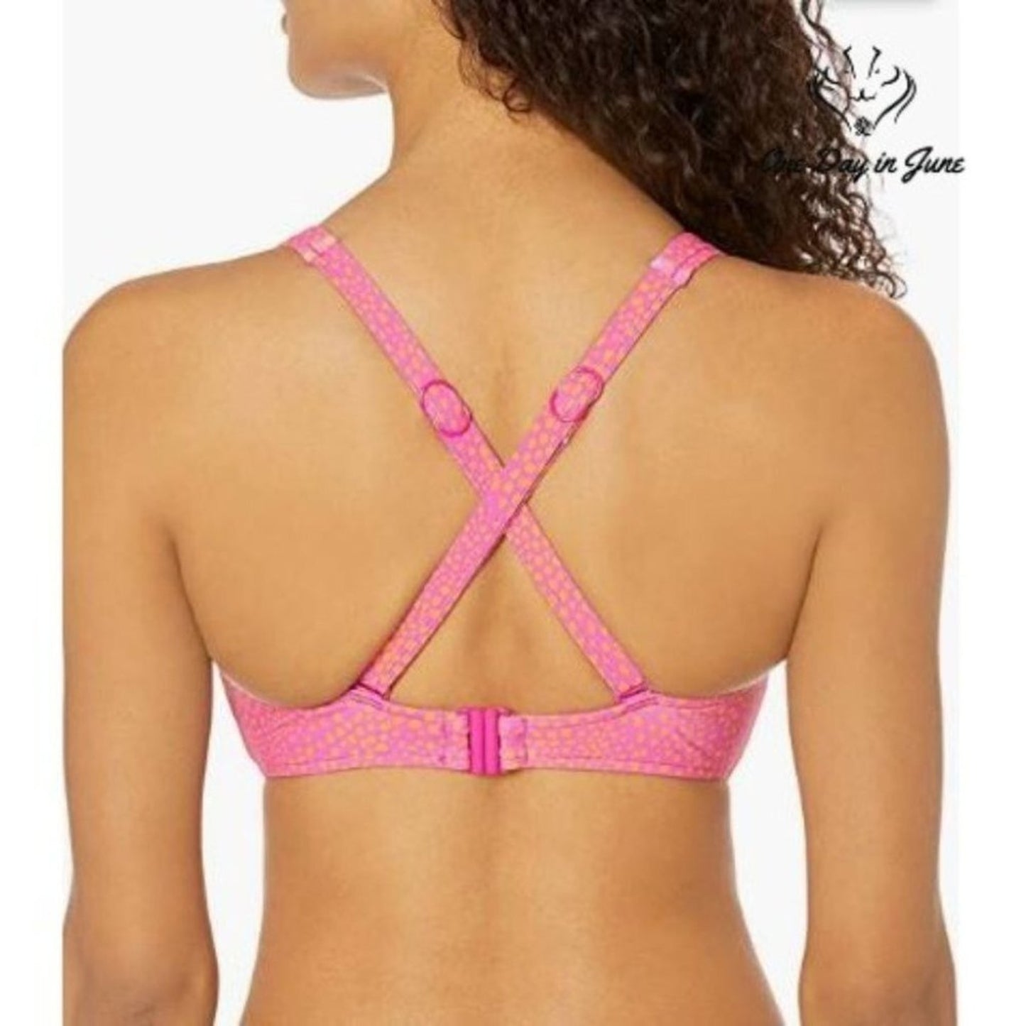 Seafolly Women's F Cup Tie Front Tank Bikini Top Swimsuit Size 4