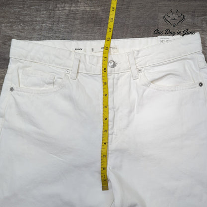 MNG Blanca Cropped Straight Jeans Size 8