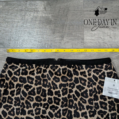 Liz Claiborne Leopard Pencil Skirt Size 8