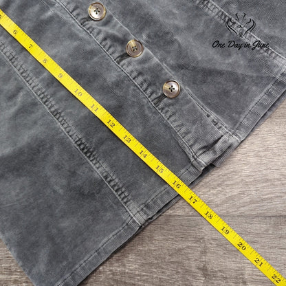 Maurices Button Front Corduroy Skirt Size 6