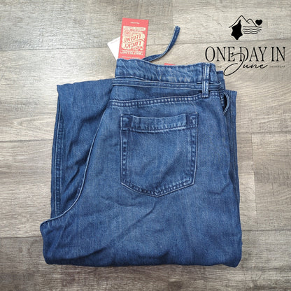 Lucky Brand Palazo Liquid Denim Wide Leg Jeans Size 14
