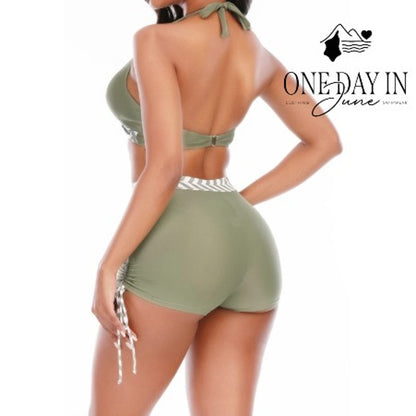 Adisputent Boyshort Bikini Swimsuit Size L