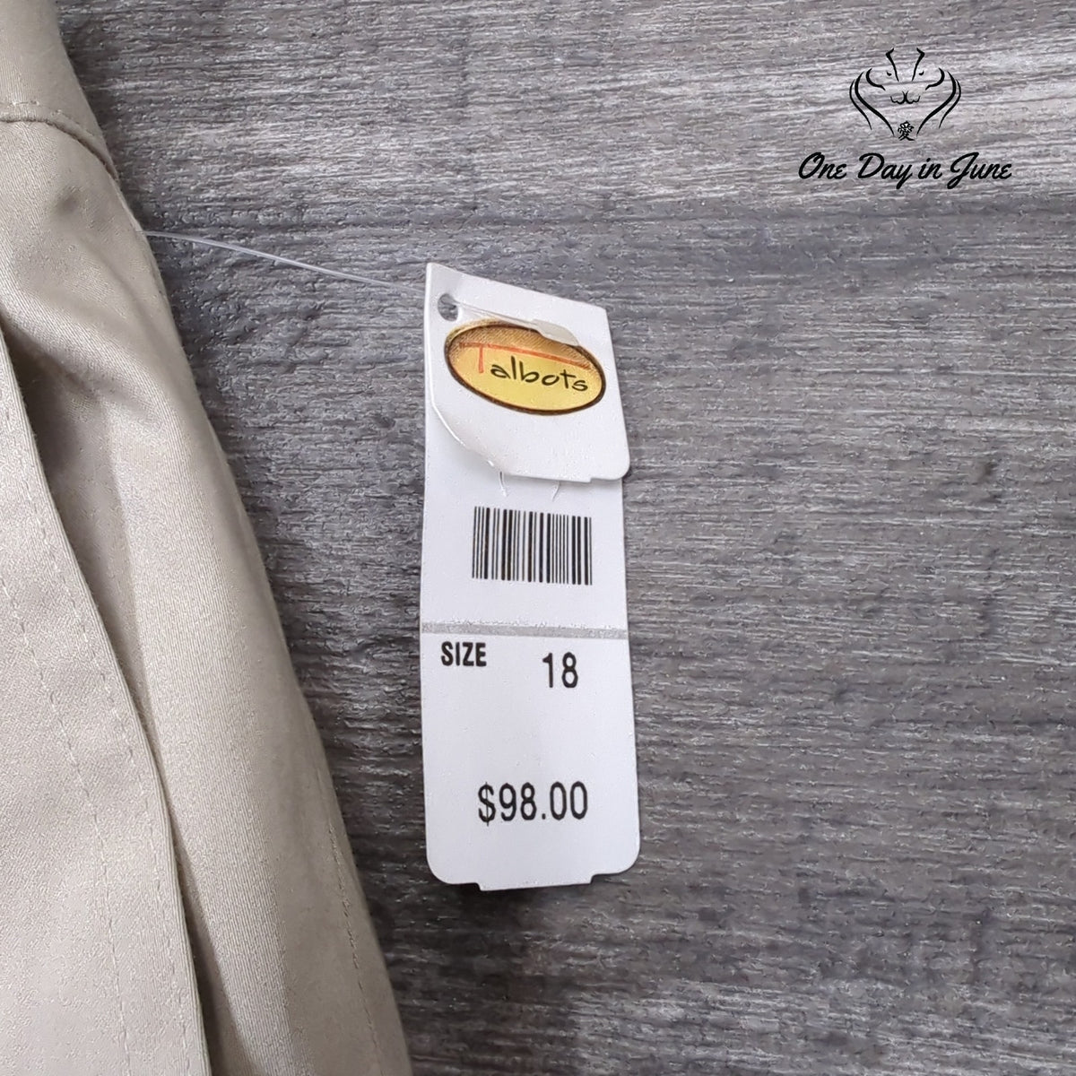 Talbots Flat Front Straight Leg Dress Pants Beige Tan NWT $98 Size 18