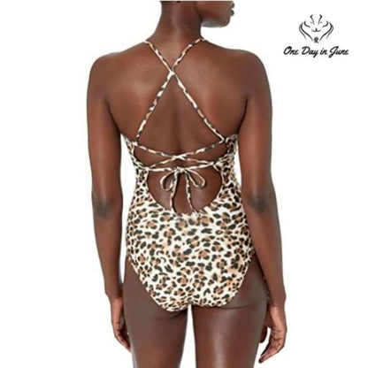 Athena Standard Plunge One Piece Swimsuit Size 6