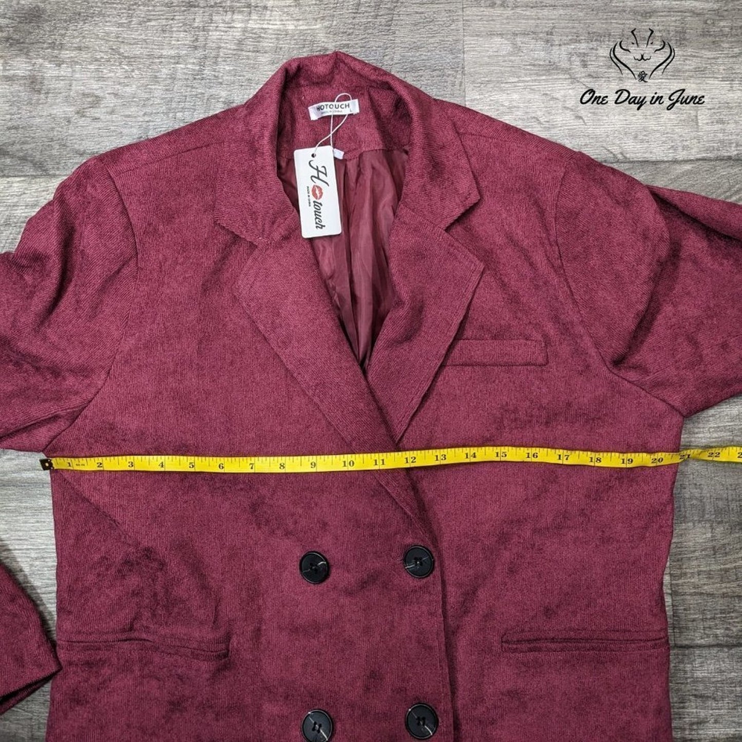 Hotouch 4 Button Corduroy Blazer Size L