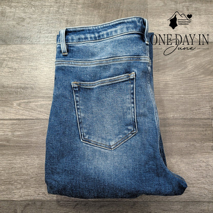 Risen Tummy Control Straight Leg Jeans Size 1X