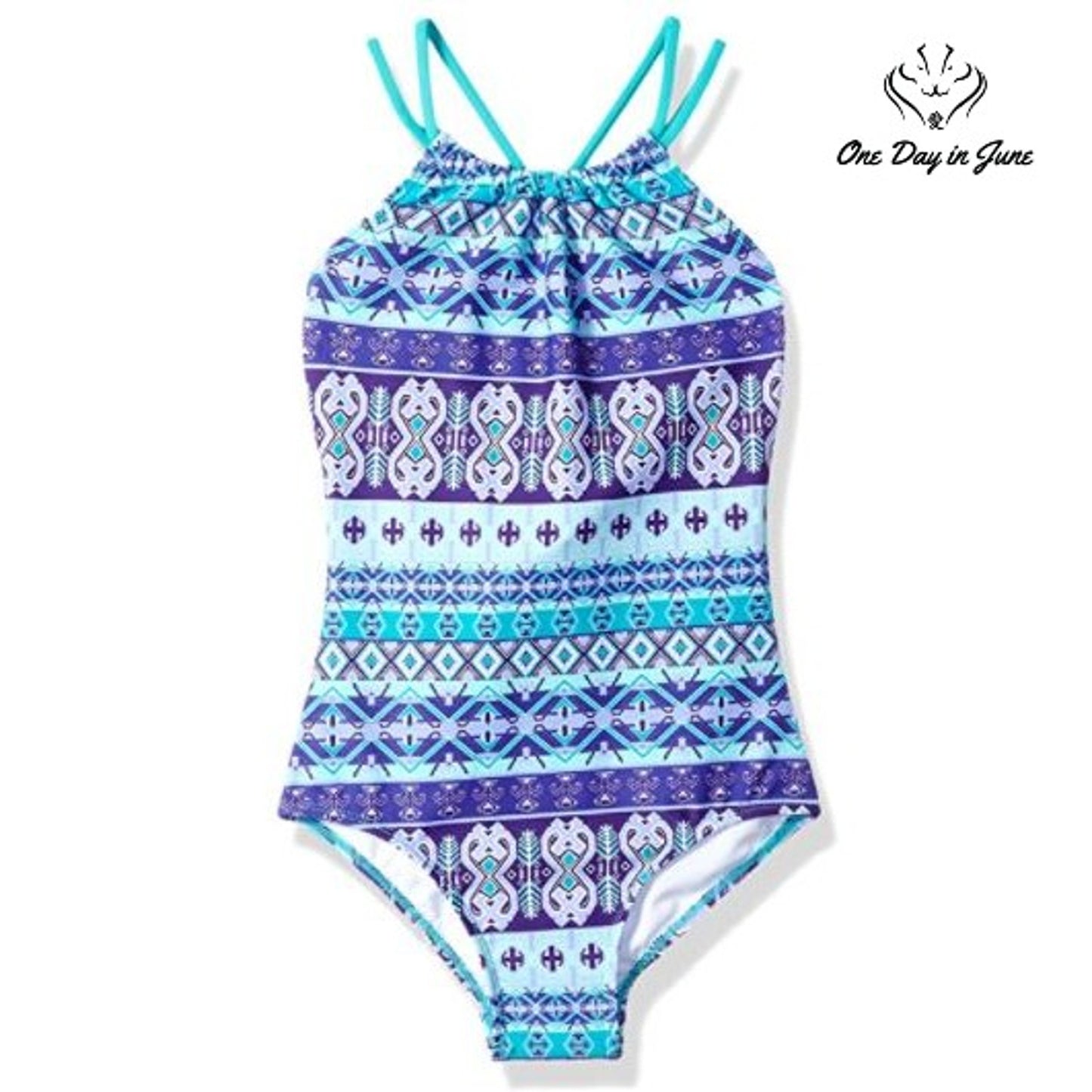 Kanu Surf Jasmine Beach One Piece Swimsuit Size 12