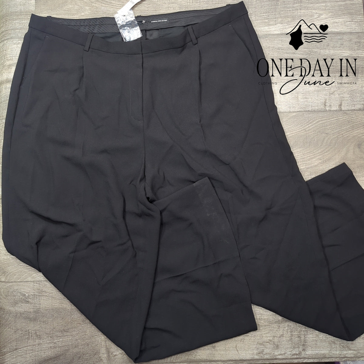 J.Crew Essential Wide Leg Dress Pants Black NWT Size 22