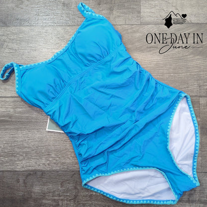 Eomenie Tie Back One Piece Swimsuit Size S