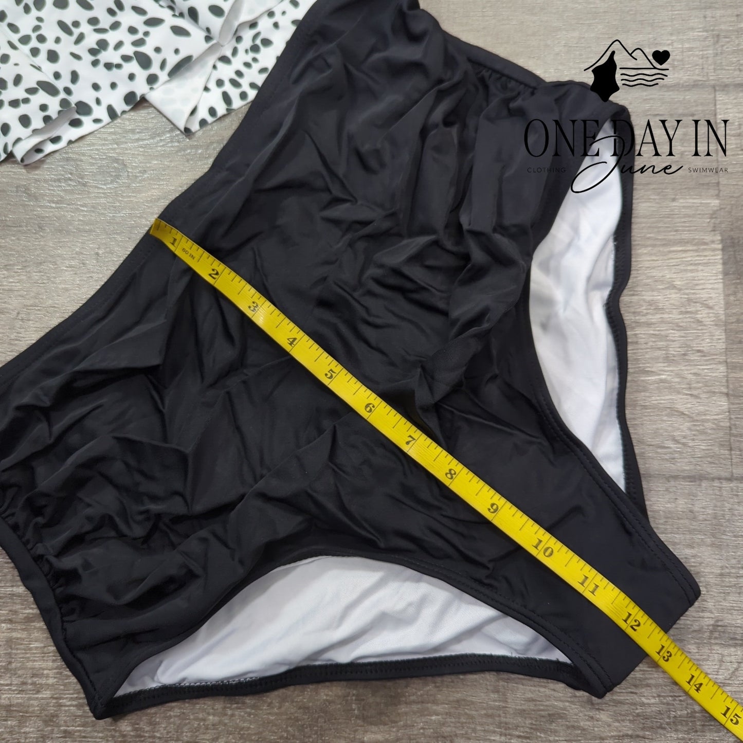 Aleumdr High Waist Flounce Bikini Swimsuit Size L