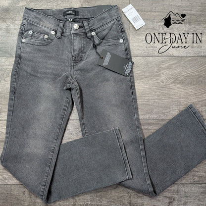 True Religion Ricky Relaxed Straight Jeans Gray Wash NWT Women's Size 10