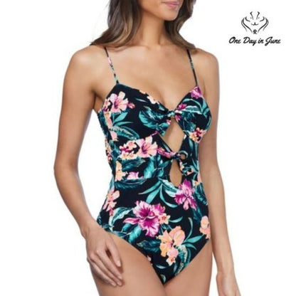 Ambrielle Floral One Piece Size XL