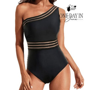Tempt Me One Shoulder One Piece Swimsuit Size S