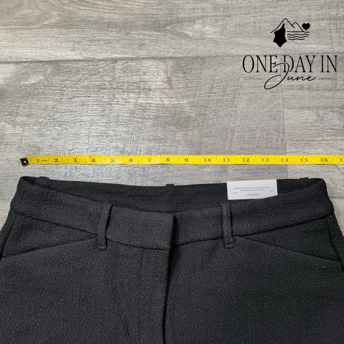 Chico's Textured Slim Leg Pull On Pants Black Size Chico's 1 (8)