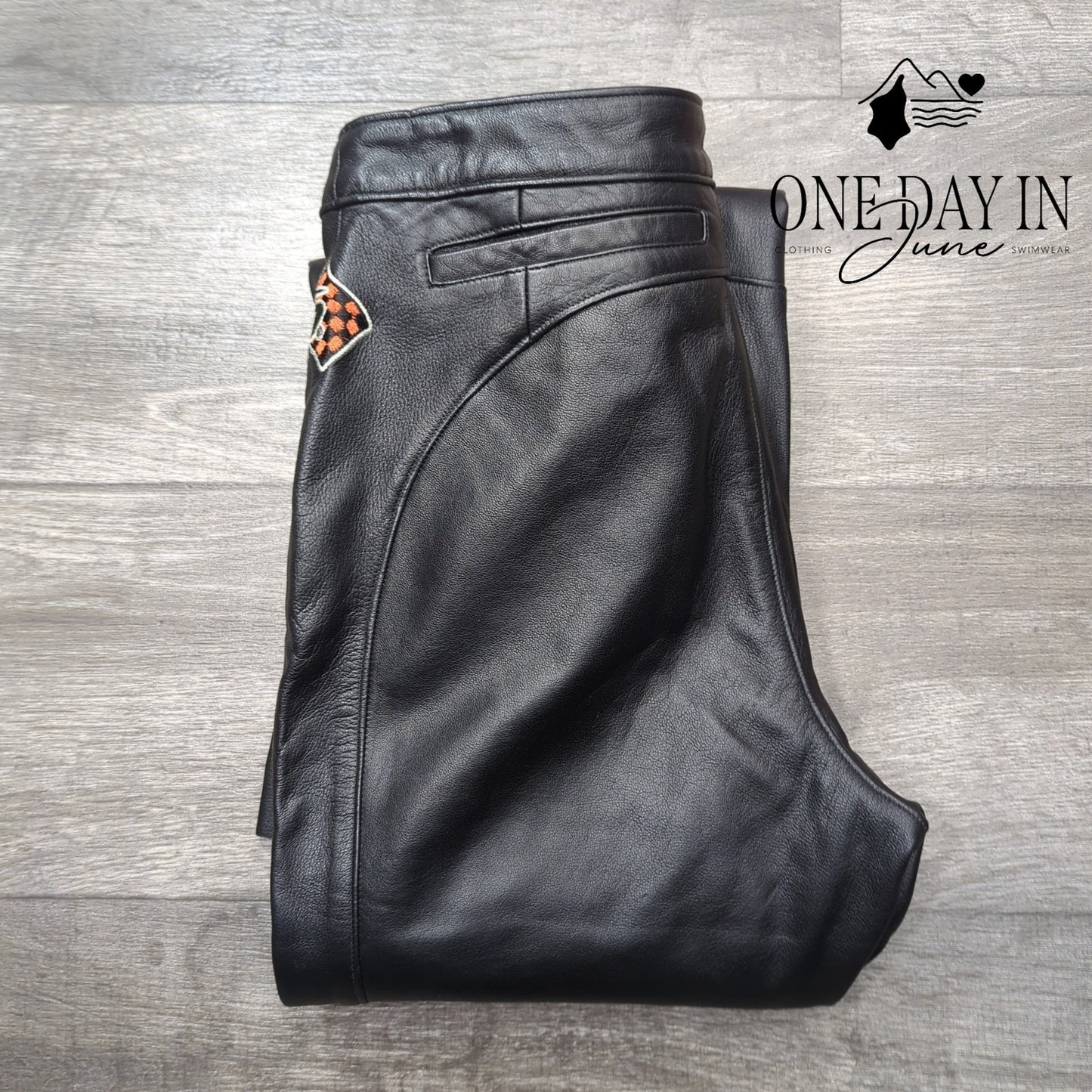 Harley Davidson Genuine Leather Riding Pants Size 6