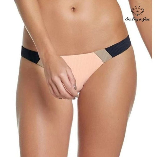 Pilyq Color Block Teeny Bikini Bottom Swimsuit Size L