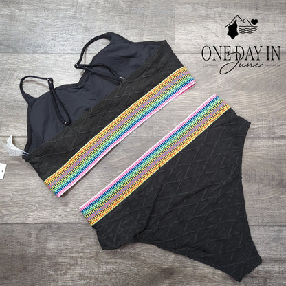 Cupshe Crop High Cut Bikini Swimsuit Size XL