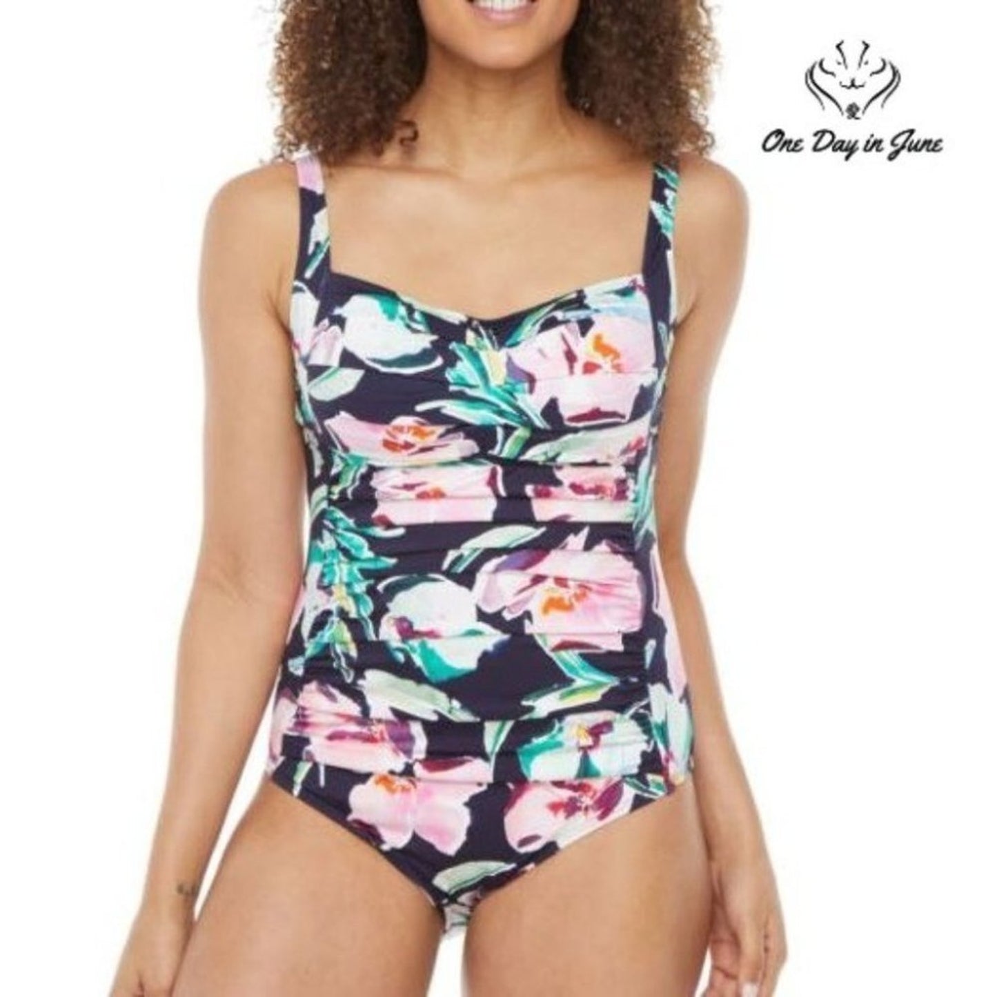Liz Claiborne Floral One Piece Size 8